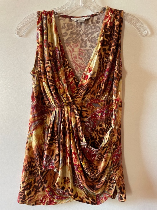 Boston Proper Tops - Mixed Animal Print Sleeveless Top